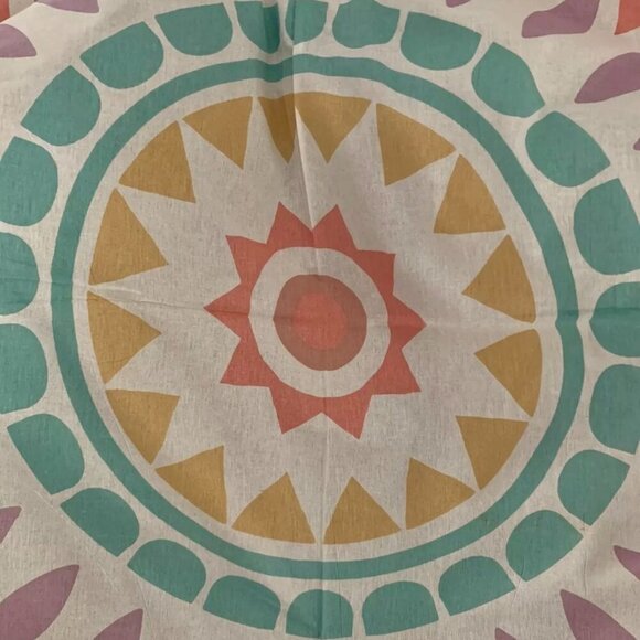 Gypsy Womens Jute Tote Bag Soft Cotton Rope Handles & Round Blanket Fringe Edge - Picture 8 of 9